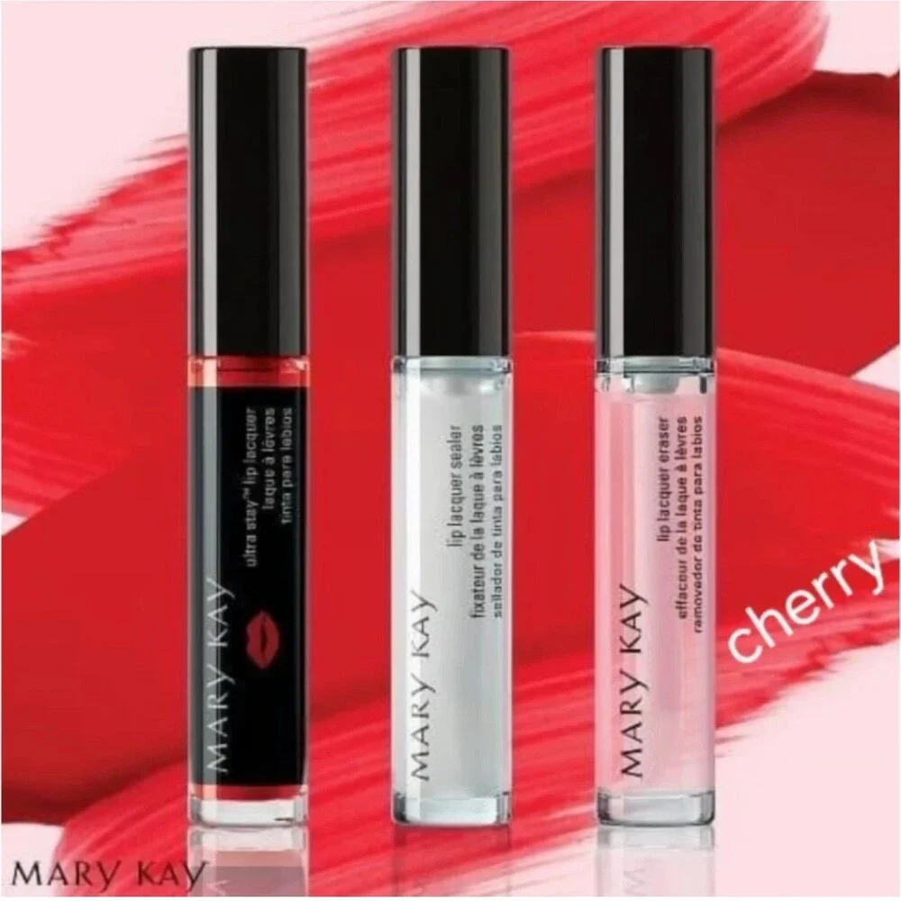 Mary Kay ULTRA STAY Lip lacquer Kit CHERRY